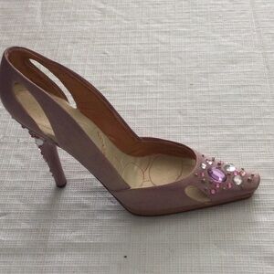Just The Right Shoe by Raine Bling MINIATURE Fashionable shoe color color pink